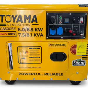 TOYOMA Groupe Electrogene 8500SE,7.5 KVA,Silencieux,186FA,50Hz,Single 220V