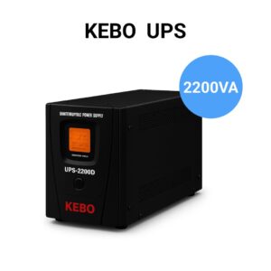 KEBO : UPS 2200VA/1320W Input 145V-275V,Line-Interactive LCD Display,4*12v