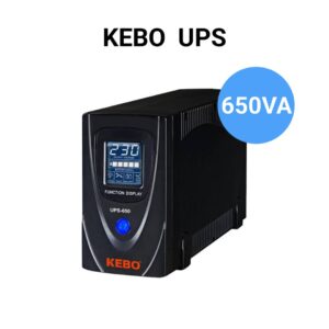 KEBO : UPS 650VA/400W Input 145V-275V,Line-Interactive LCD Display,1*12v 7.