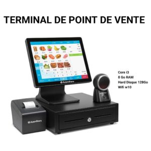 POS I MACHINE Intel Core I3 8GB  RAM 128SSD HDD WIFI, W10