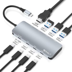 USB Type C Multi port Adaptor (8 in 1)