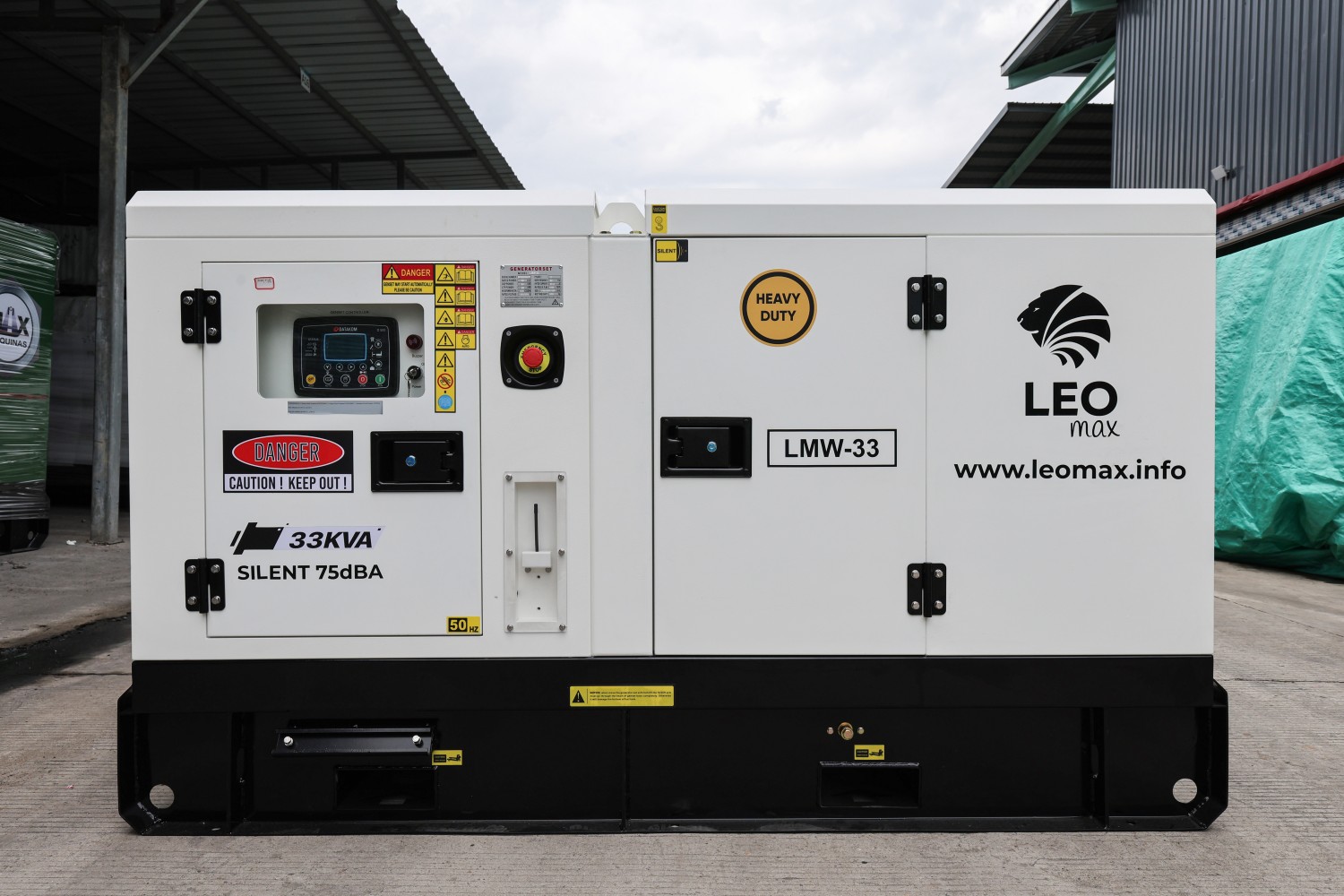 Leo max Generateur 33kva,75 DBA, Silencieux
