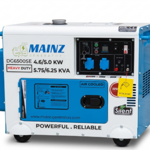 MAINZ Groupe Electrogene 6500SE,5.5 KVA,Silencieux,186FA,50Hz,Single 220V